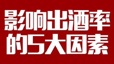 用蒸汽釀酒設(shè)備想多出酒多賺錢，影響出酒率的5大因素務(wù)必要弄清