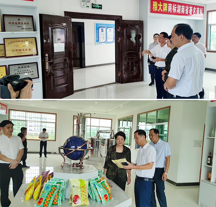 市政協(xié)副主席、市科技局局長魏秋云一行領(lǐng)導(dǎo)正在雅大參觀調(diào)研1