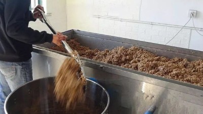 用釀白酒設(shè)備和傳統(tǒng)手藝釀造稻谷酒迎新春，每天買酒的人擠爆門檻