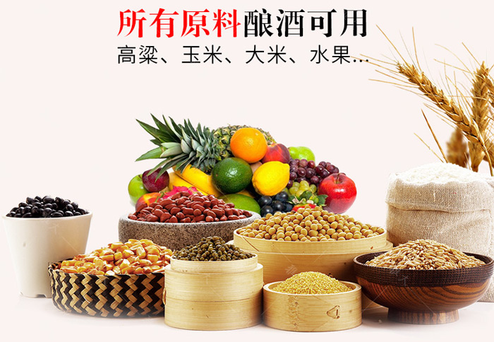4.15糧食、水果、紅薯多原料可用釀酒設(shè)備