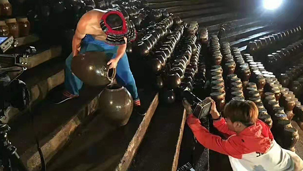 大型釀酒設(shè)備做洞藏酒，酒糟種食用菇，兩條腿走路