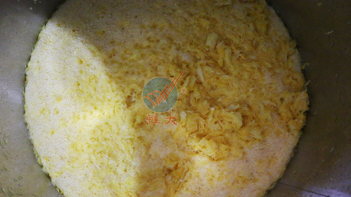 5、橙子酒釀酒技術(shù)-打漿完成